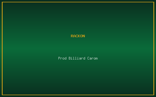 Carom Billiard Table